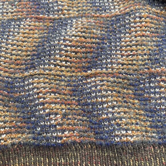 VTG 90s Jos A Bank Sweater Men Large Geometric Grandpa Hipster Italy Pullover Z - Picture 2 of 9